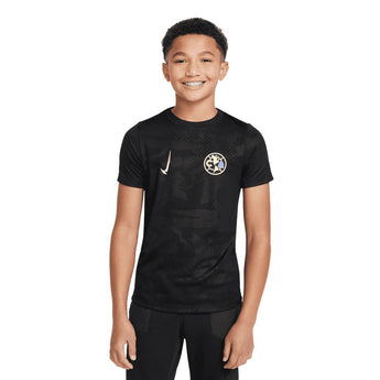 Youth Club América Black Nike Short Sleeve Tee